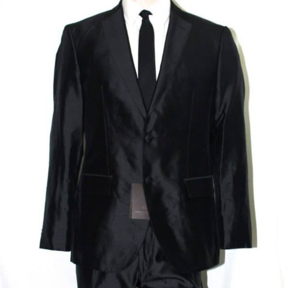 RARE $1,995 HUGO BOSS Hadock/Crow Slim Fit 100% PURE SILK SUIT US40 / EU50 NEW!